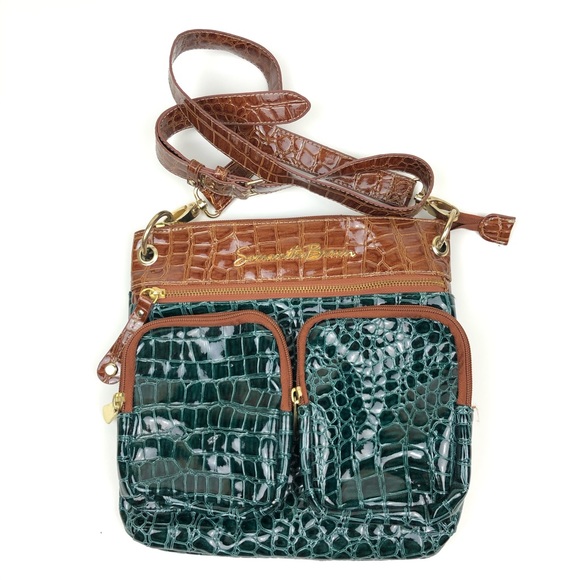 crocodile print crossbody bag